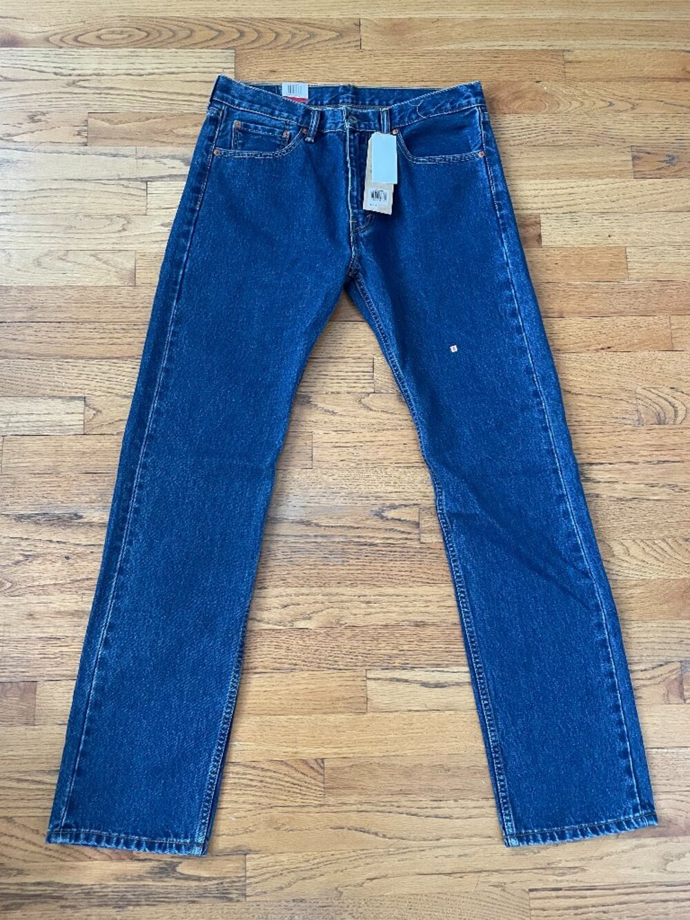 NWT Levi's 505 Regular Straight Jeans Dark Wash 33x34